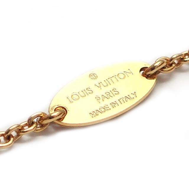 Louis Vuitton Essential V Necklace M 61083 Brass Plated Yellow Gold in Metallic - Lyst