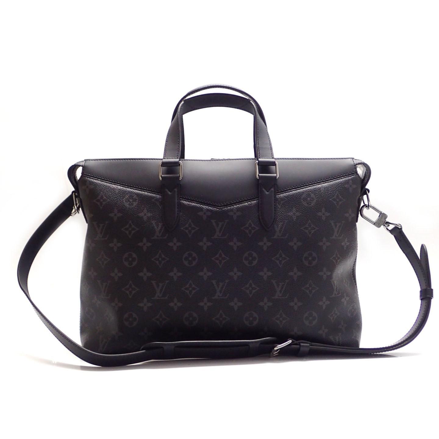 Louis Vuitton Leather Explorer M40566 Briefcase/business Bag Monogram Eclipse in Black for Men ...