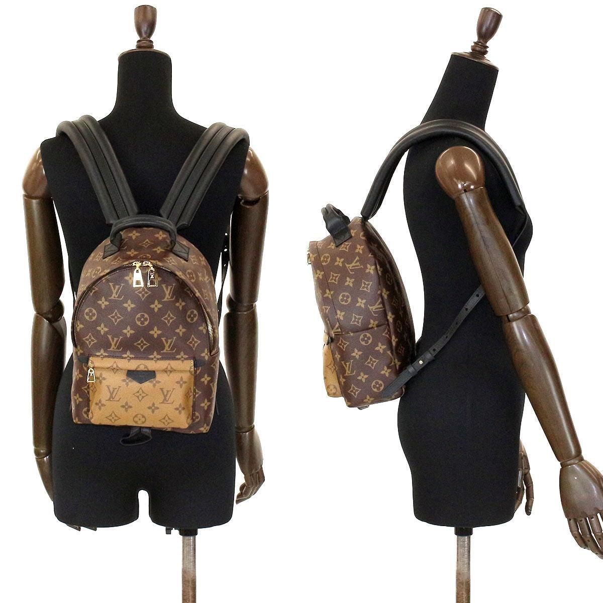 Lyst - Louis Vuitton Palm Springs Back Pack Pm Monogram Reverse M43116 in Brown