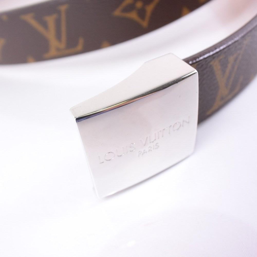 Louis Vuitton Damier M6801y Damier Canvas Silver/brown Color Belt Mens for Men - Lyst