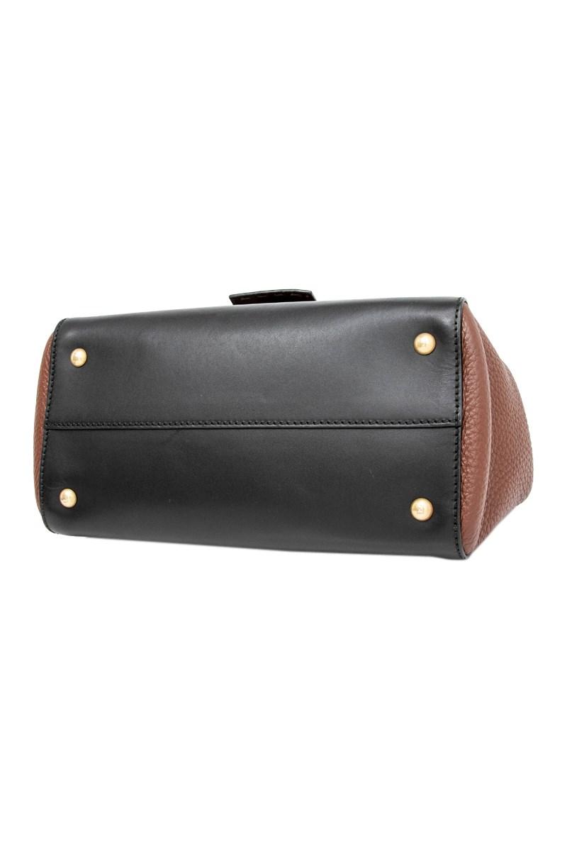 Fendi Leather Pre-owned Silvana Bag in Black - Lyst