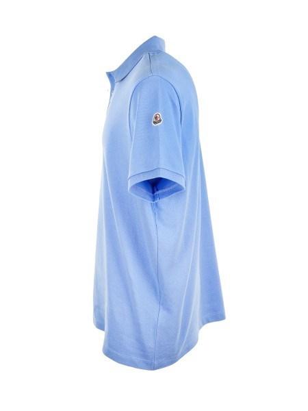 sky blue moncler polo
