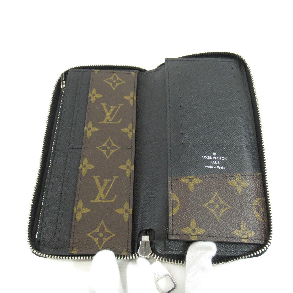 Louis Vuitton Monogram Canvas Purse (with Coin Purse) M60109 Zippy Wallet Vertical Macassar in ...
