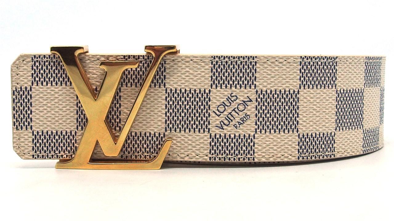 Louis Vuitton Authentic Damier Azur Canvas M9609u Initiales 40mm Belt Size 90/36 17039543ck in ...