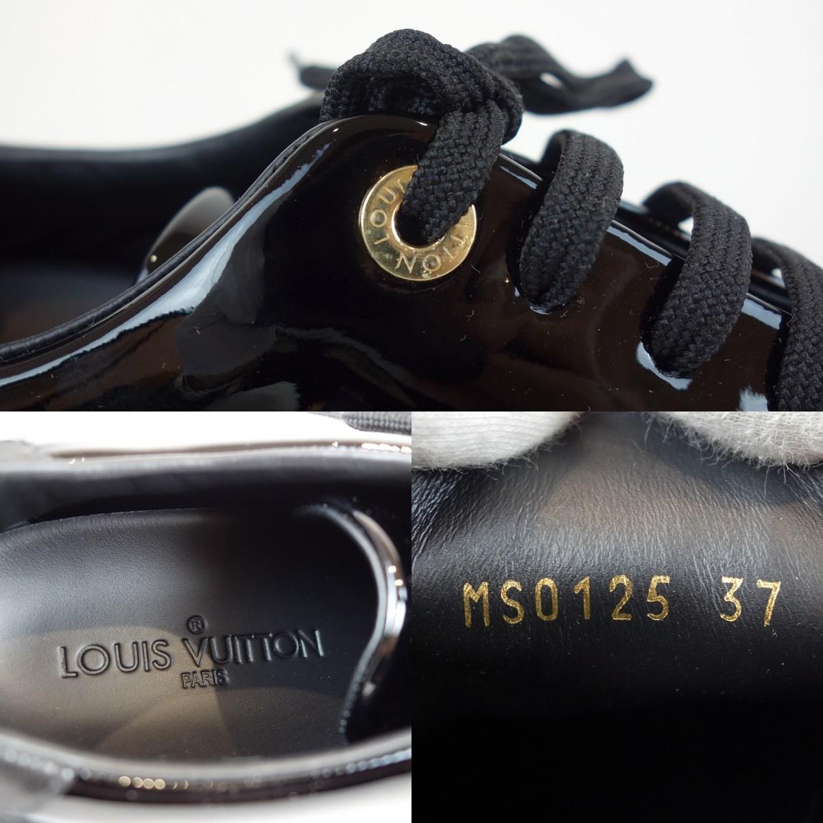 Louis Vuitton Leather Front Row Line Sneaker #37(manufactured In 2015) in Black for Men - Lyst