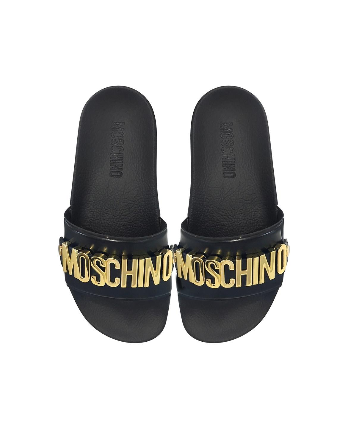 moschino sliders womens