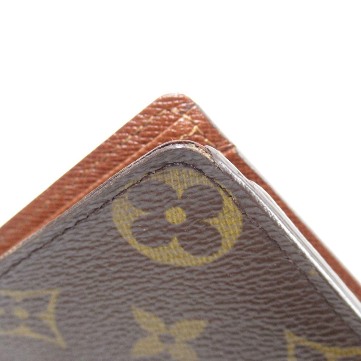 Louis Vuitton Monogram Canvas Bifold Wallet With Coin Pocket M61675 Porutofoiyu Marco in Brown ...