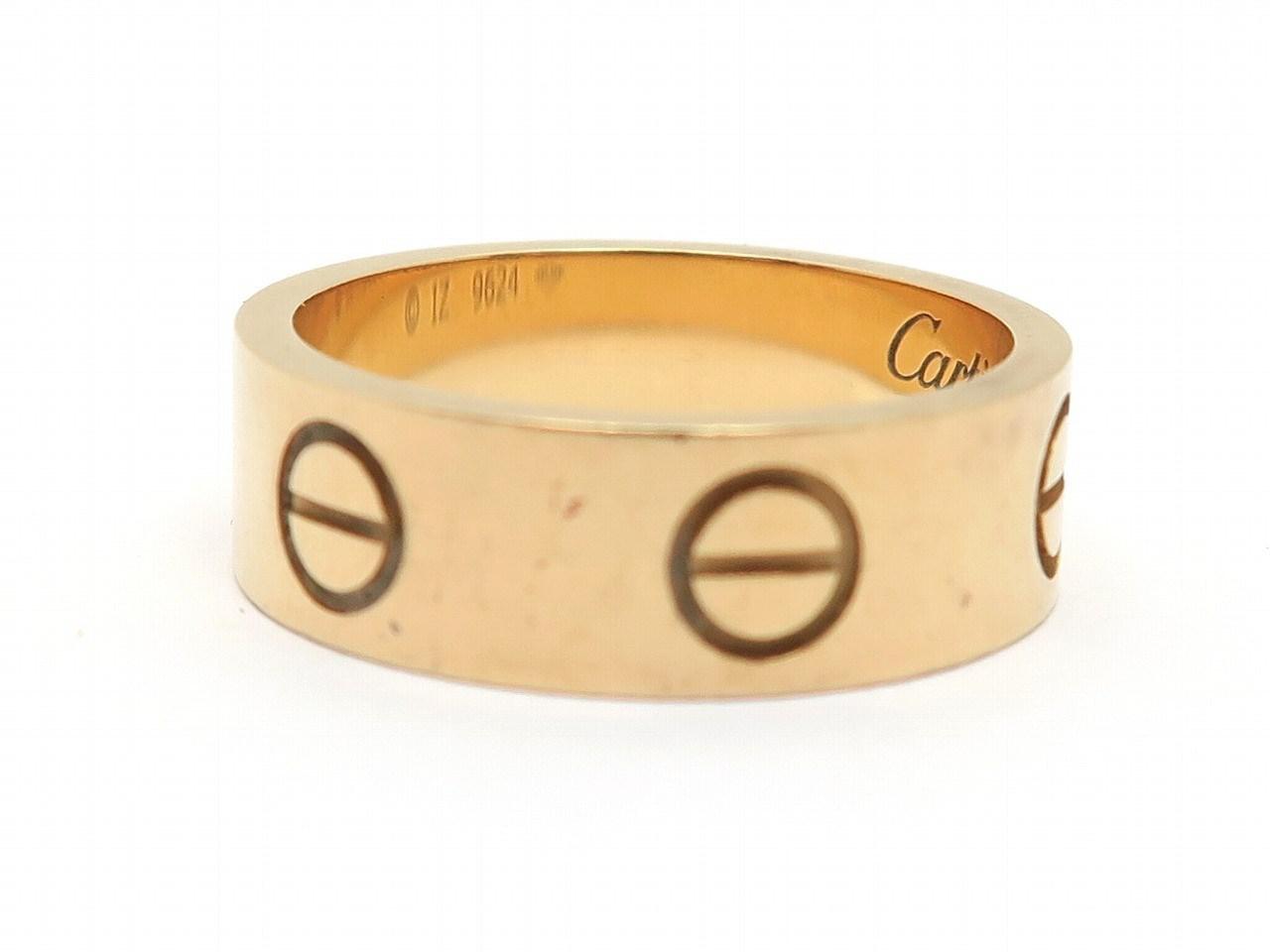 Lyst - Cartier Love Ring #48 18k Rose Gold 2300 in Metallic