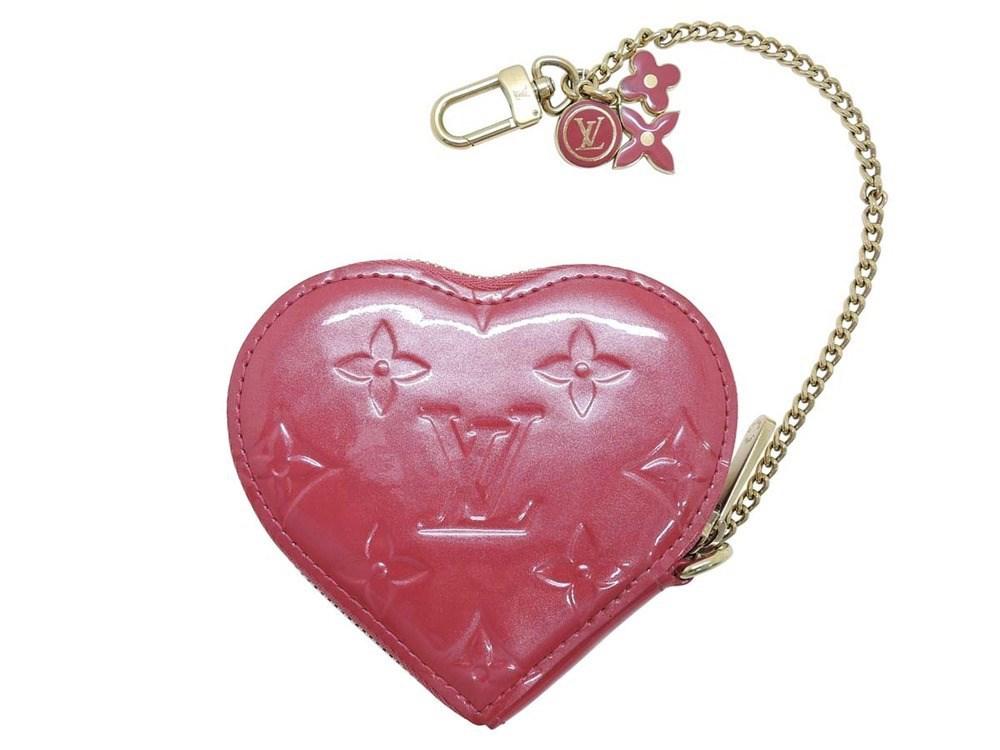 Louis Vuitton Leather Monogram Vernis Portomonekhl Coin Purse M919bf Pop Heart Framboise Pink ...
