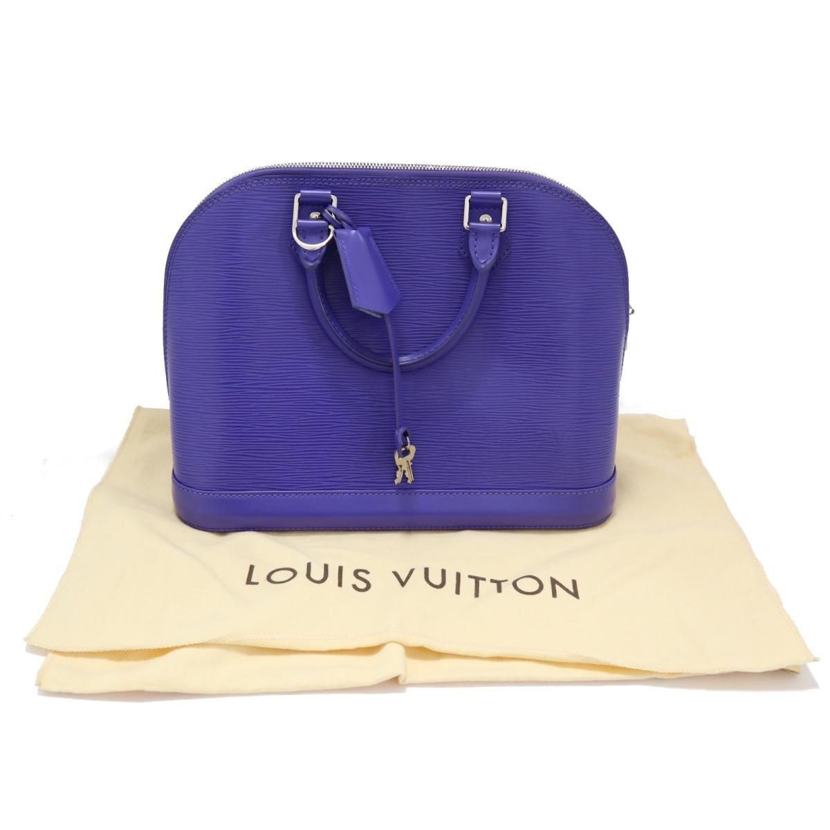 Louis Vuitton Auth Alma Pm Hand Bag Epi Leather Figue / Violet Used Vintage in Purple - Lyst