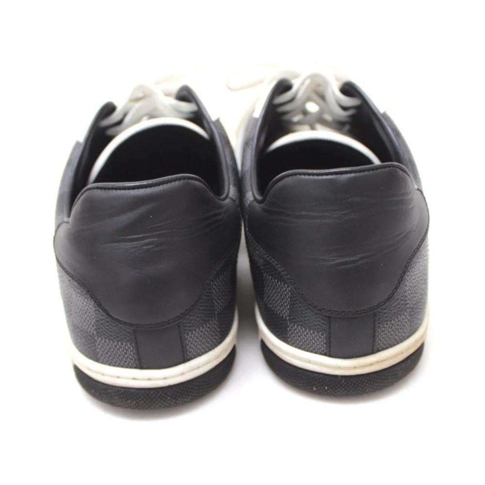 Louis Vuitton Canvas Damier Graphite Sneakers Men&#39;s Shoes Size8.5 White in Black for Men - Lyst