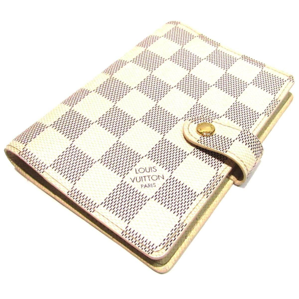 Louis Vuitton Auth Agenda Pm Notebook Cover R20706 Damier Azur Used Vintage in White - Lyst