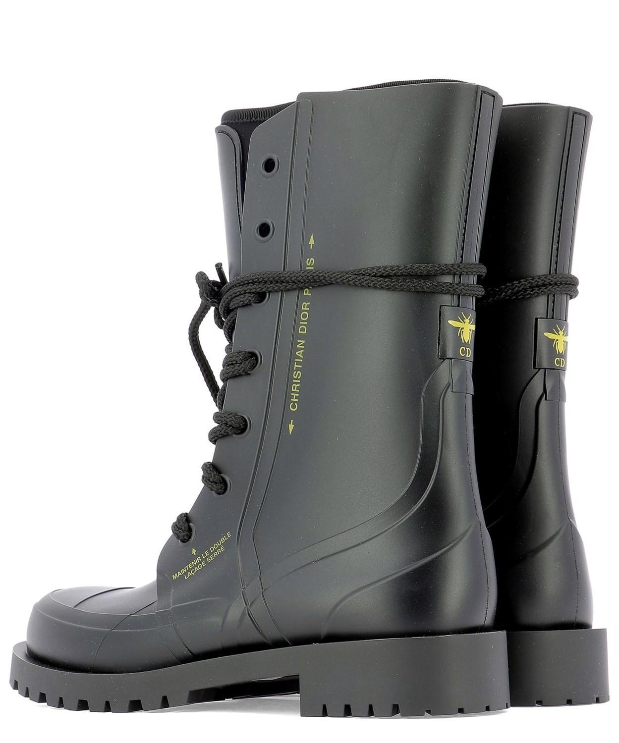 christian dior rubber boots