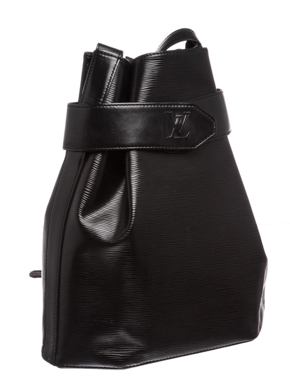 Louis Vuitton Black Epi Leather Sac D&#39;epaule Shoulder Bag - Lyst