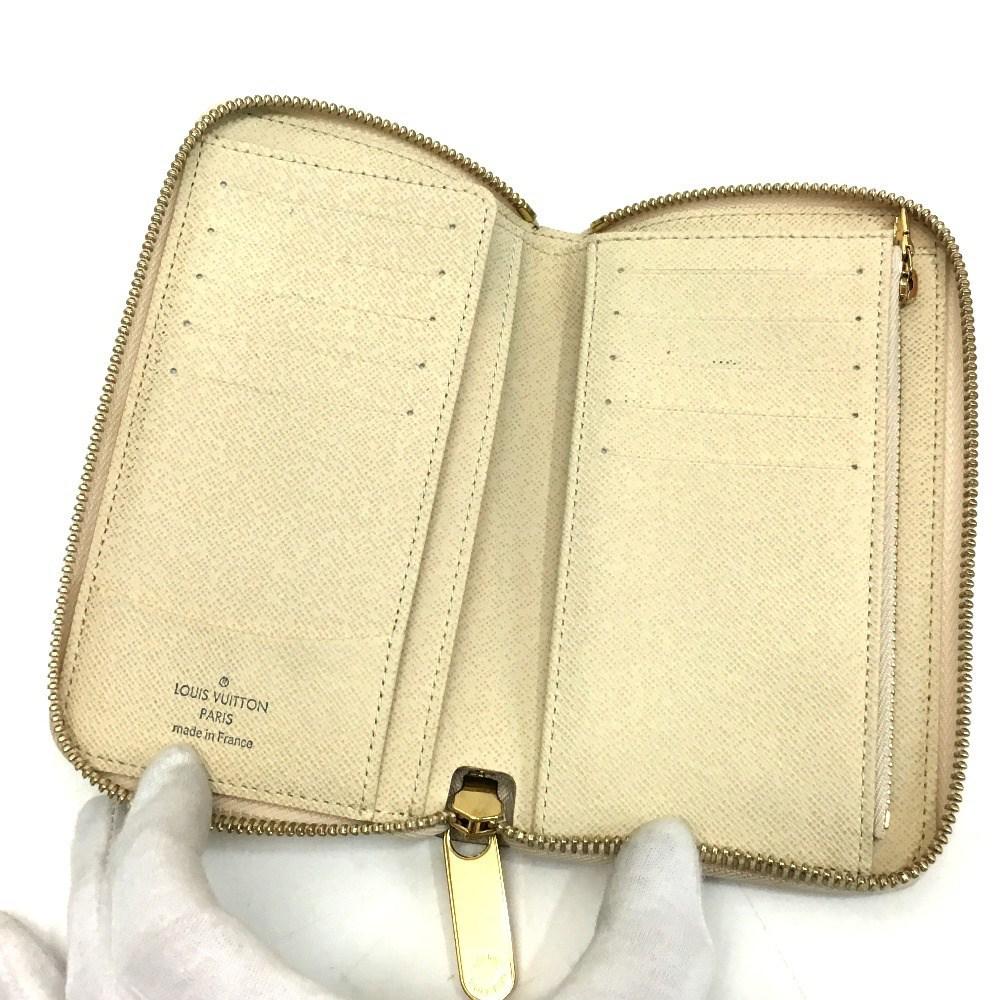 Louis Vuitton Damier Azur Zippy -compact Wallet Zip Around Wallet Long Wallet White ...