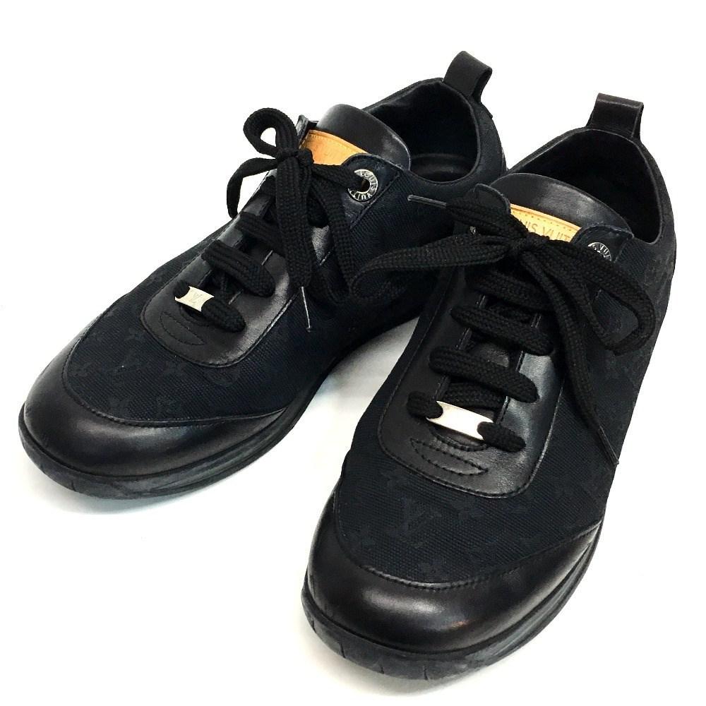 Louis Vuitton Monogram Mini Lin Shoes Women&#39;s Shoes Sneakers Black Canvas 5 - Lyst