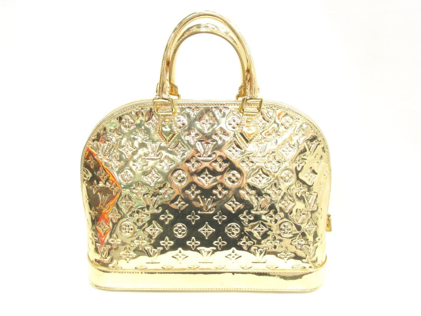 Louis Vuitton Alma Mm Hand Bag Monogram Miroir Gold M93624 in Metallic - Lyst