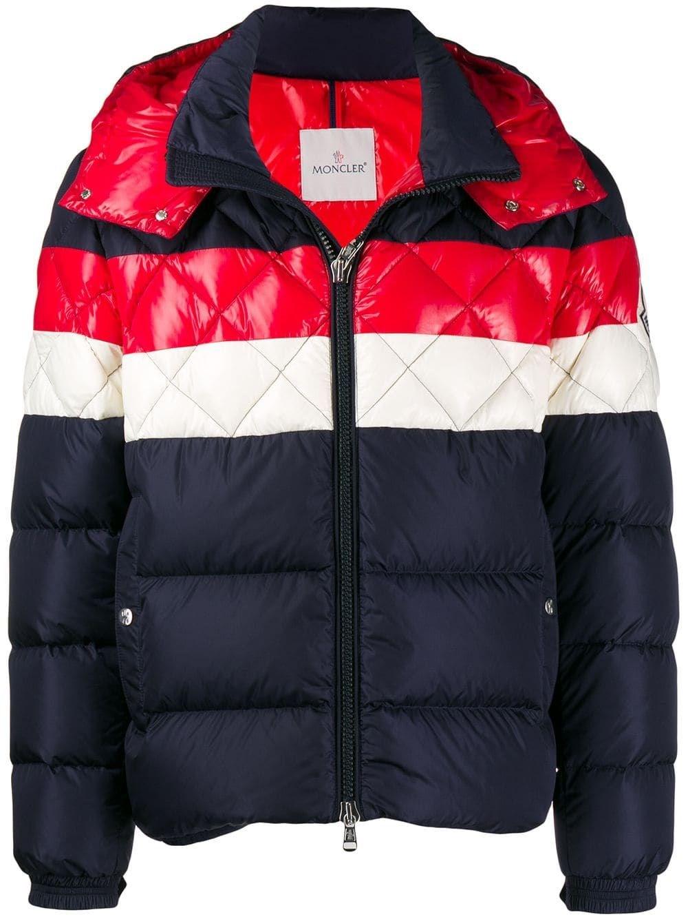 moncler jacket red white and blue