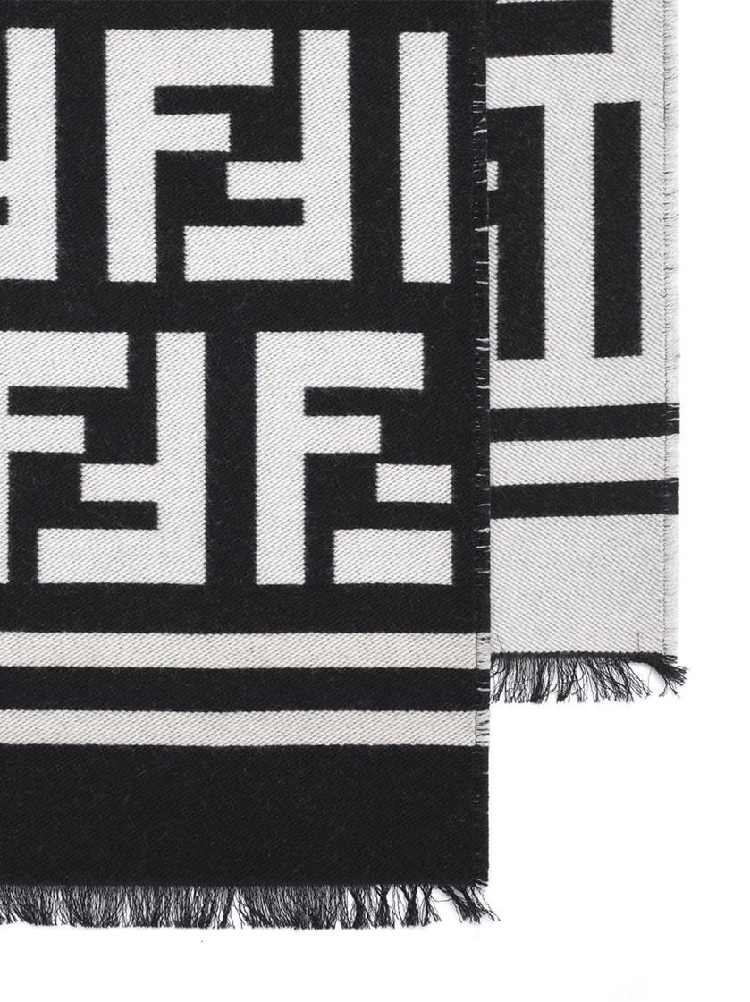 fendi scarf black and white