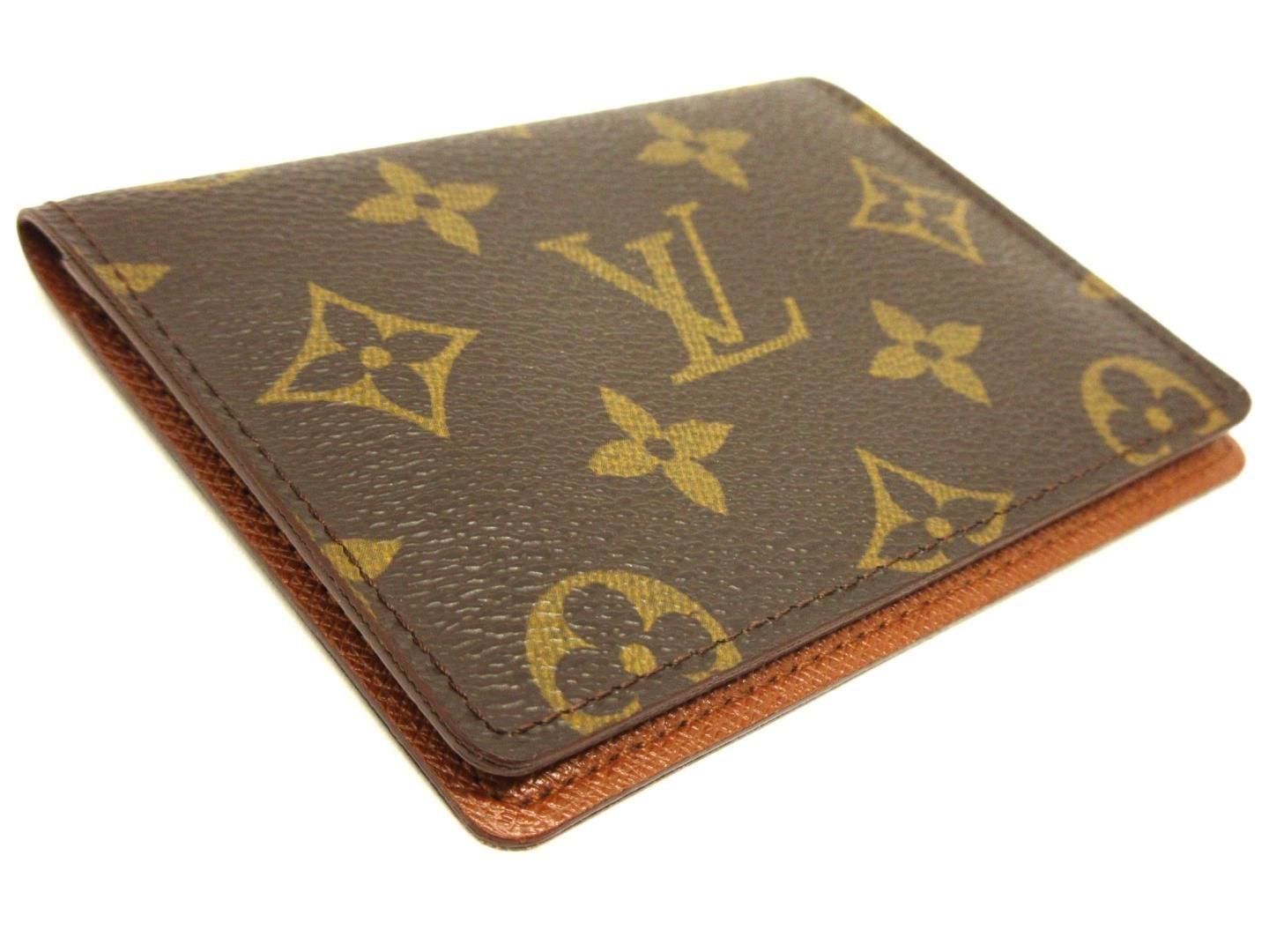 Louis Vuitton Porte 2 Cartes Vertical Bifold Pass Card Case Monogram M60533 in Brown - Lyst