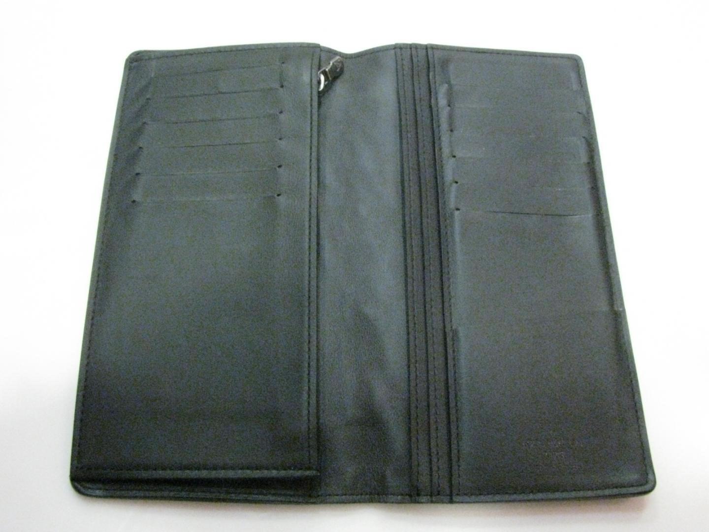 Louis Vuitton Auth Brazza Long Bifold Wallet Purse Damier Infini Leather N63010 in Black for Men ...