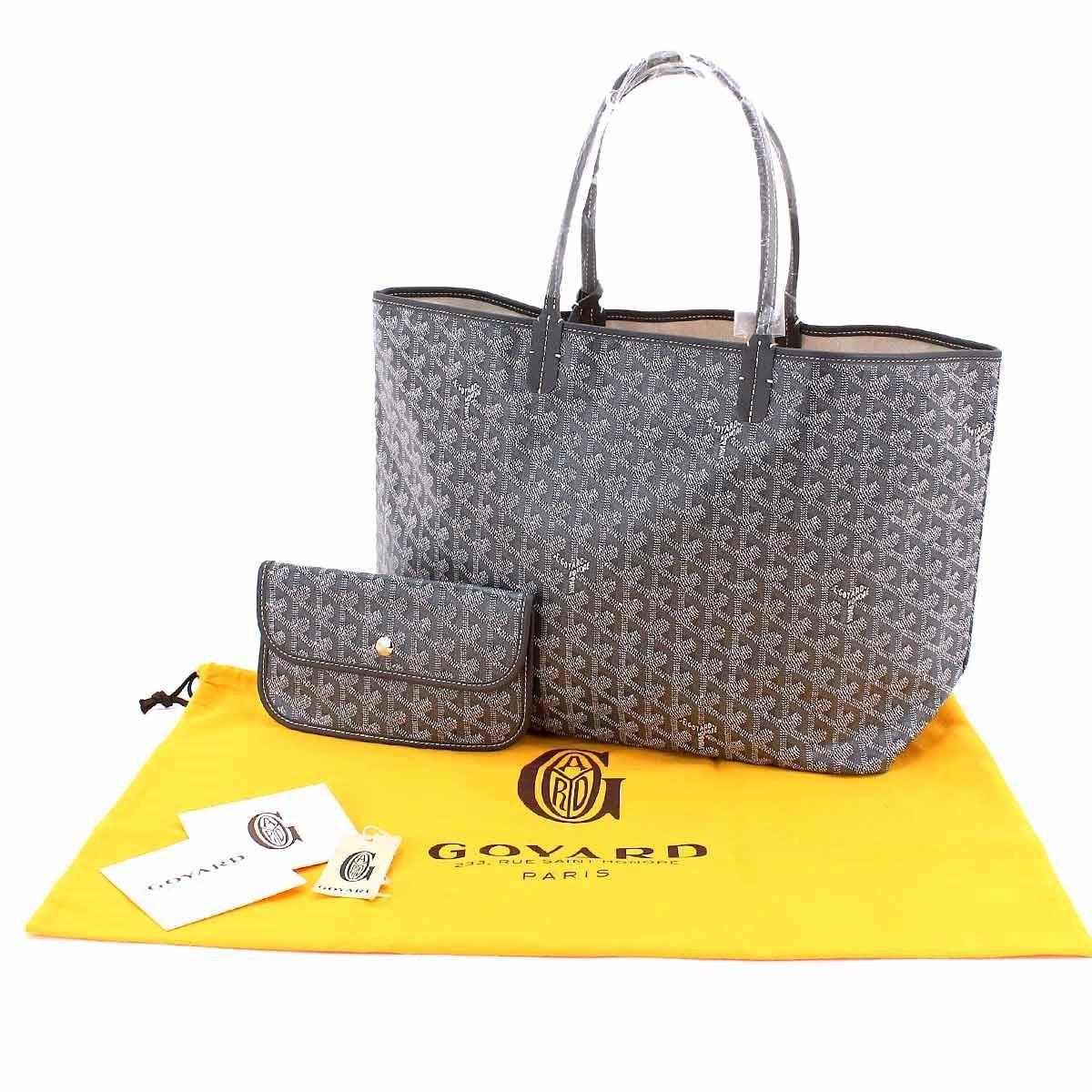 Goyard Saint Louis Pm Tote Bag Pvc Leather Gray Purse 90042226.. - Lyst