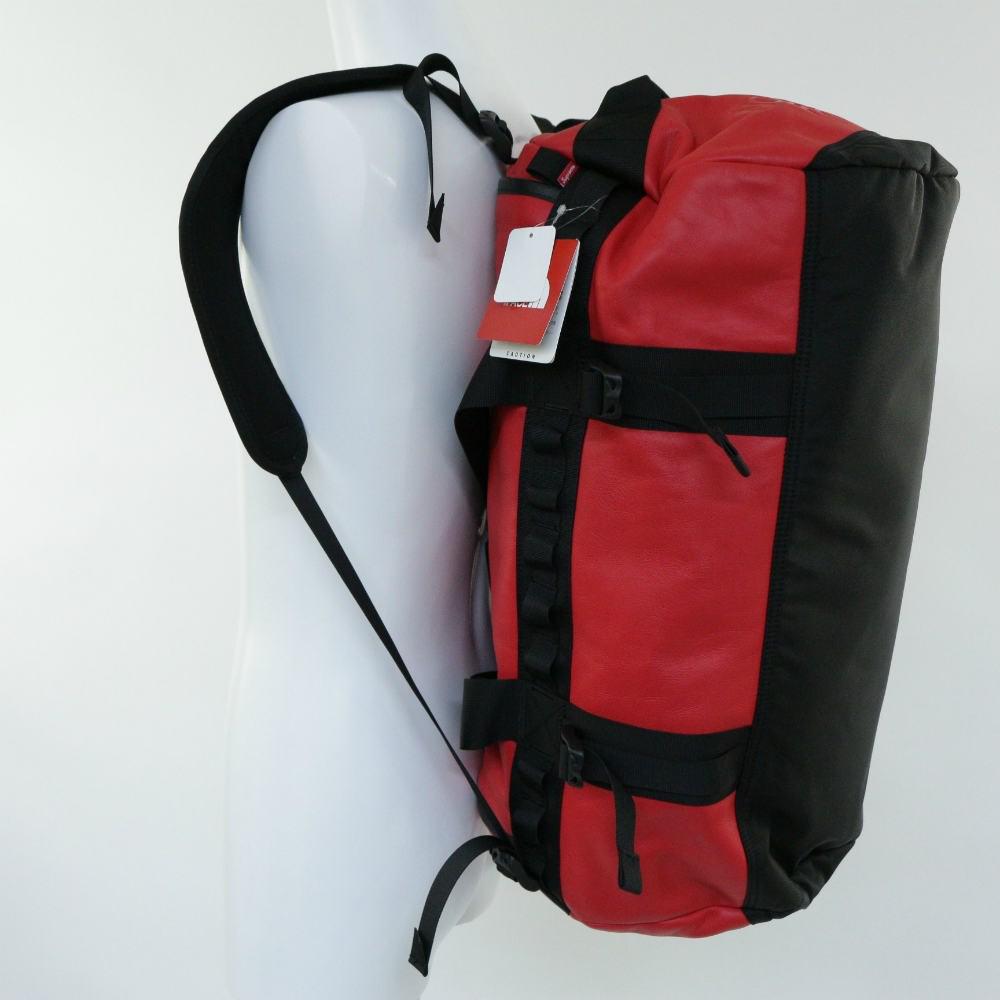 Supreme The North Face / The North Face · Leather Base Camp Duffle Duffle Bag / Nm 81789 I / Red ...