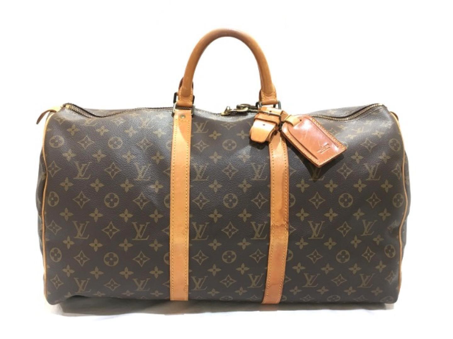 Lyst - Louis Vuitton Authentic Keepall 50 Boston Bag M41426 Monogram Used Vintage in Brown for Men