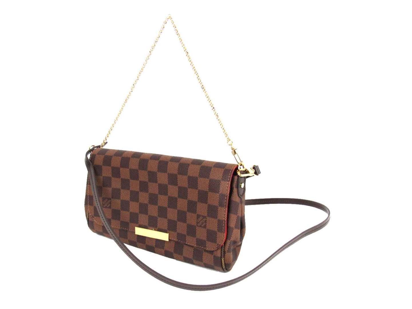 Louis Vuitton Favorite Mm 2way Shoulder Flap Bag N41129 Damier Canvas Ebene in Brown - Lyst