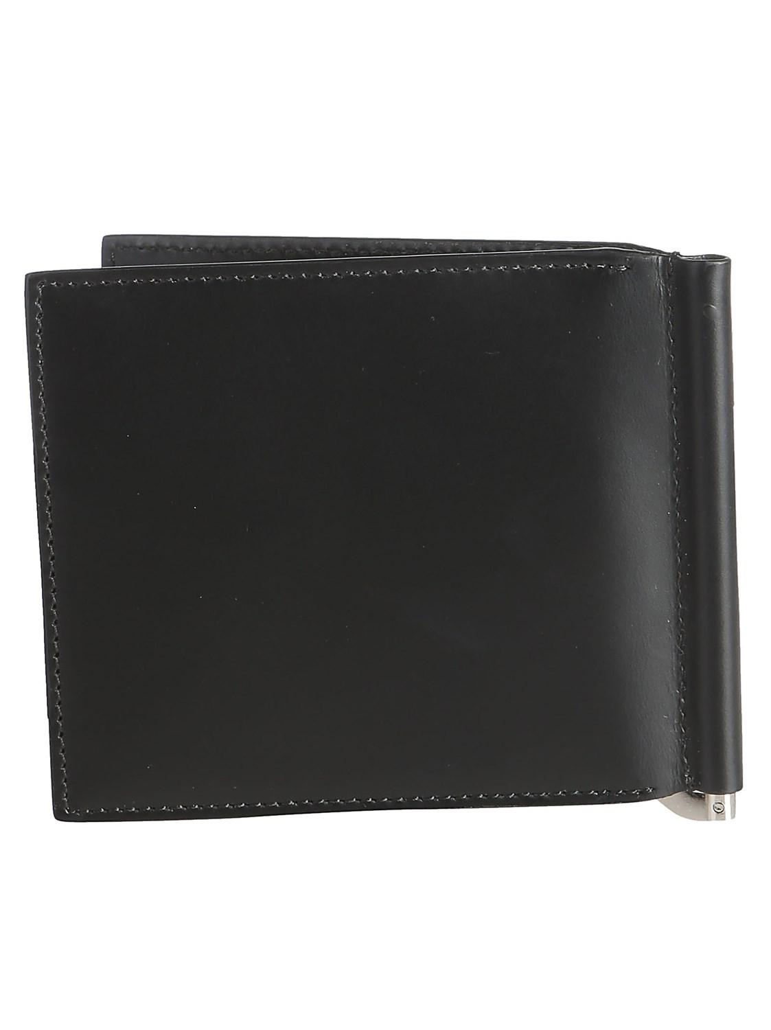Givenchy Leather Logo Print Billfold Clip Wallet in Black for Men - Lyst