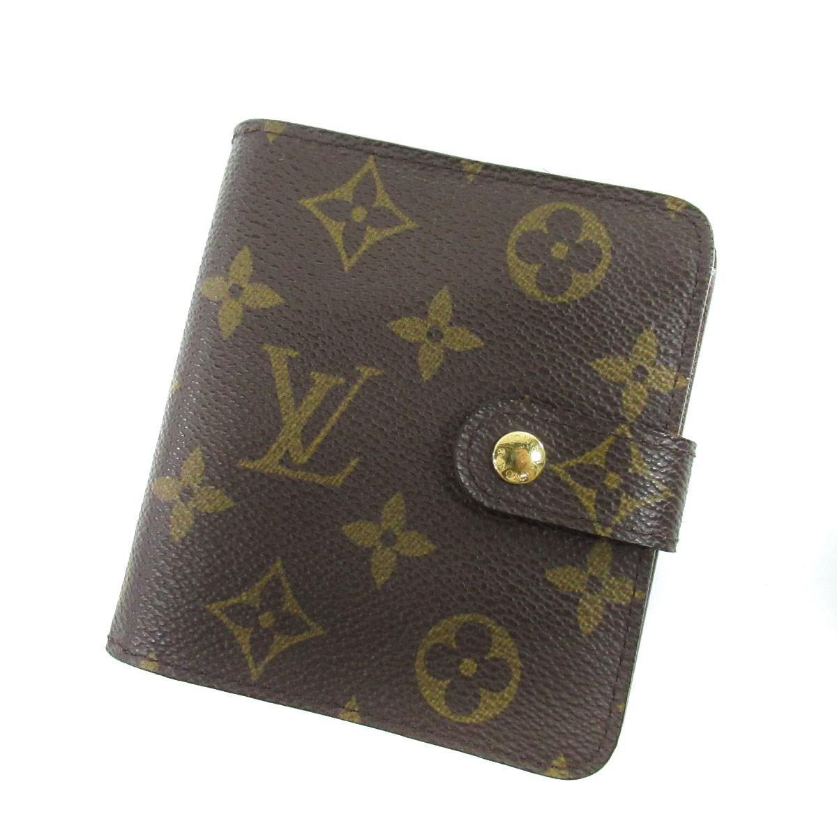 Louis Vuitton Monogram Canvas Bifold Wallet With Coin Pocket Compact Zip M61667 in Brown - Lyst
