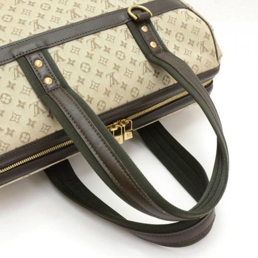 Louis Vuitton Josephine Gm Khaki Mini Monogram Canvas Hand Bag + Strap Lm856 in Green - Lyst