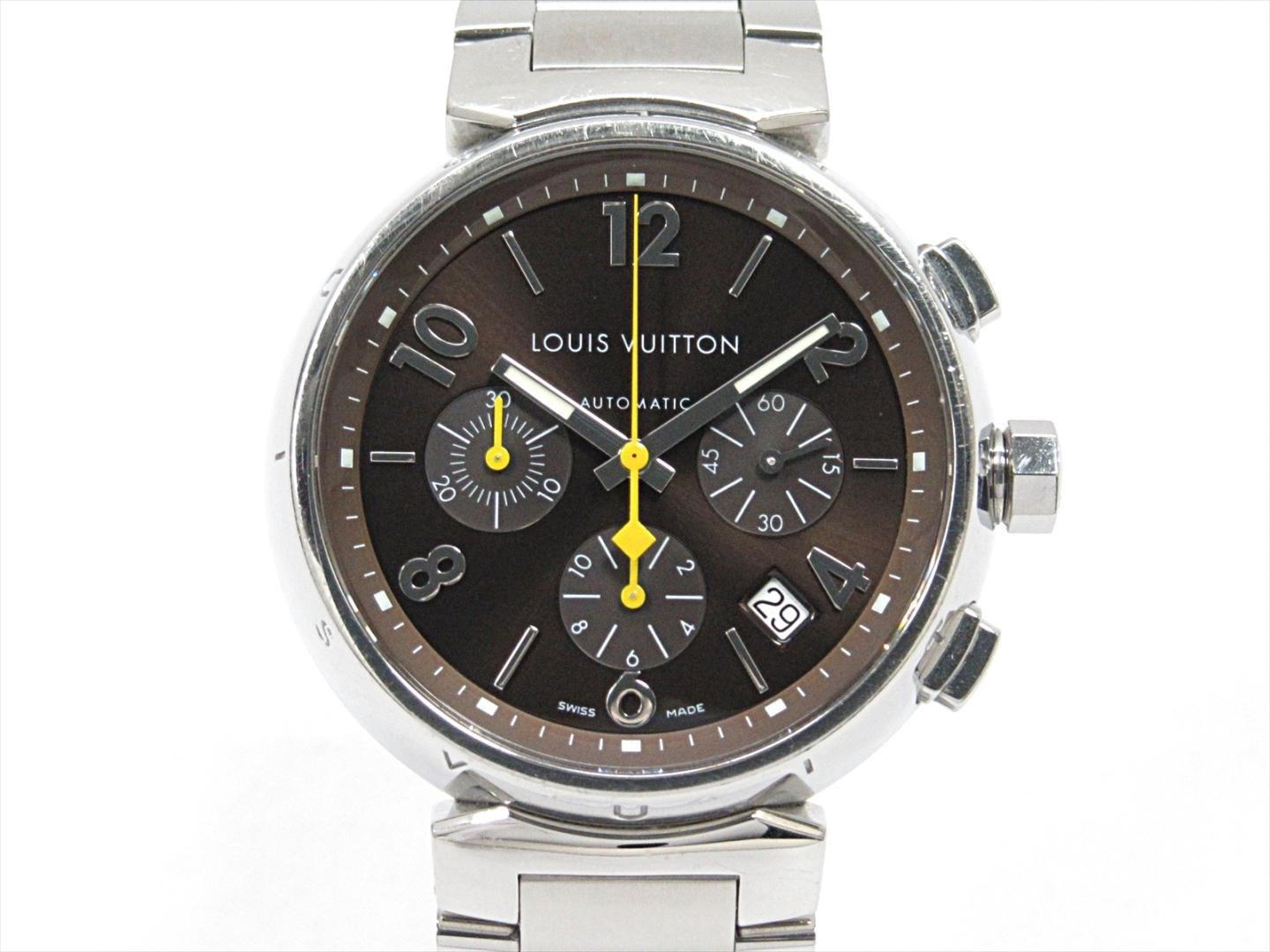 Louis Vuitton Tambour Chronograph Automatic Mens Watch Q1121 in Brown for Men - Lyst