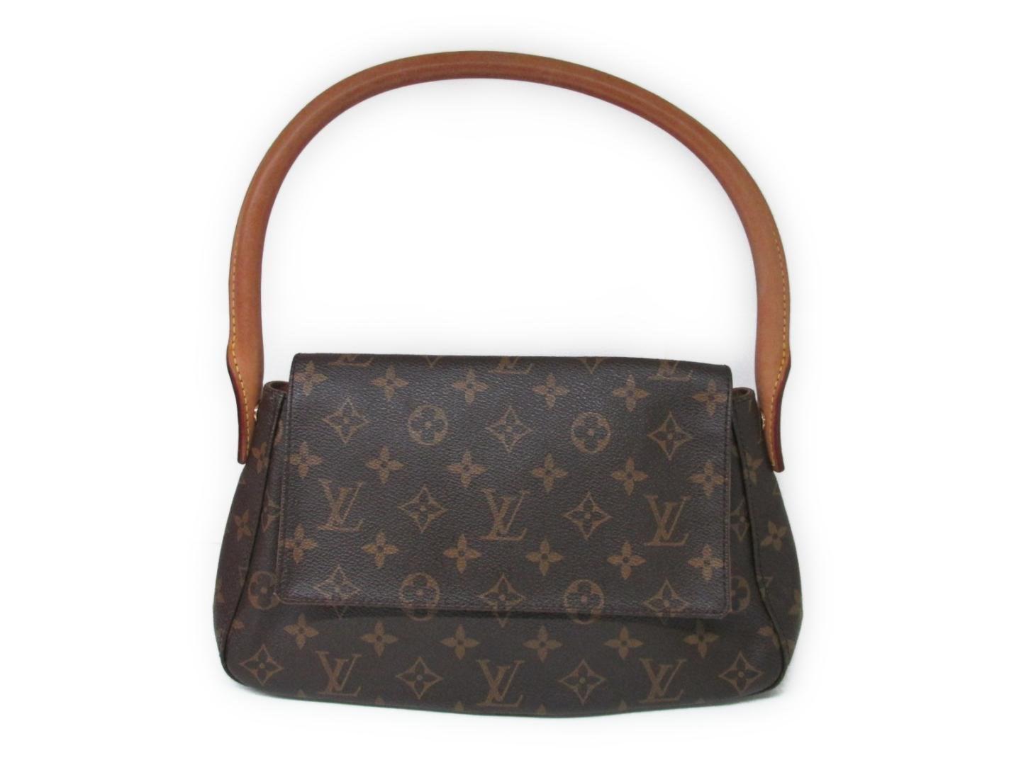 Louis Vuitton Mini Looping Shoulder Bag M 51147 Monogram Brown In Louis Vuitton Women S Mini Looping Shoulder Bag