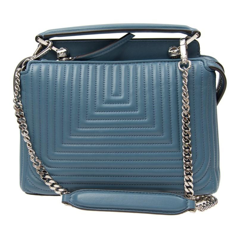 Fendi Leather Authentic New Handbag 8bn299 I8f F022w Calfskin Blue - Lyst