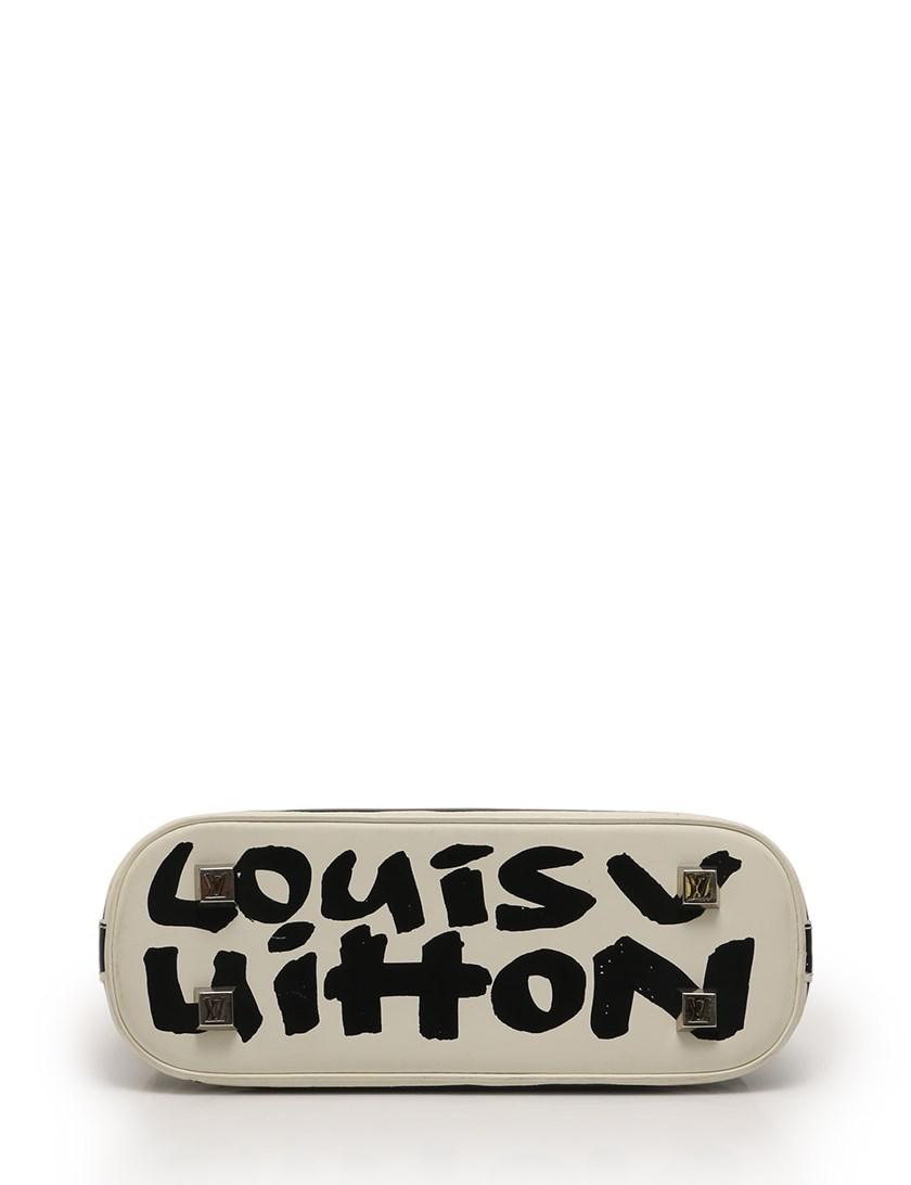 Louis Vuitton Alma Pm Handbag Monogram Graffiti Leather White Black - Lyst