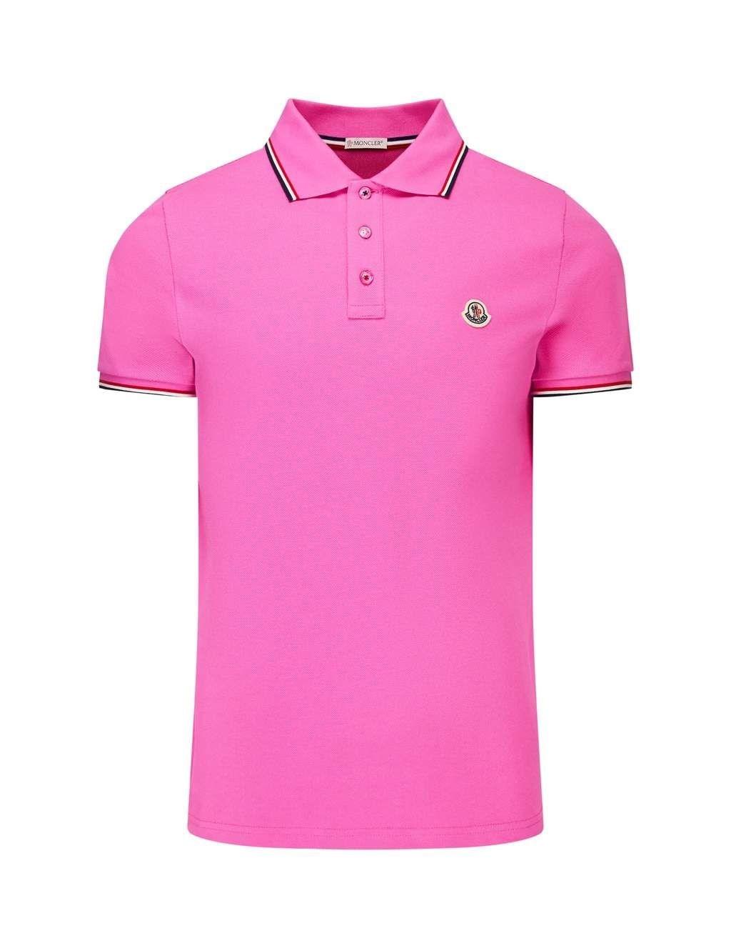 pink moncler polo mens