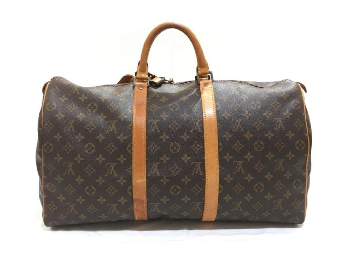 Lyst - Louis Vuitton Authentic Keepall 50 Boston Bag M41426 Monogram Used Vintage in Brown for Men