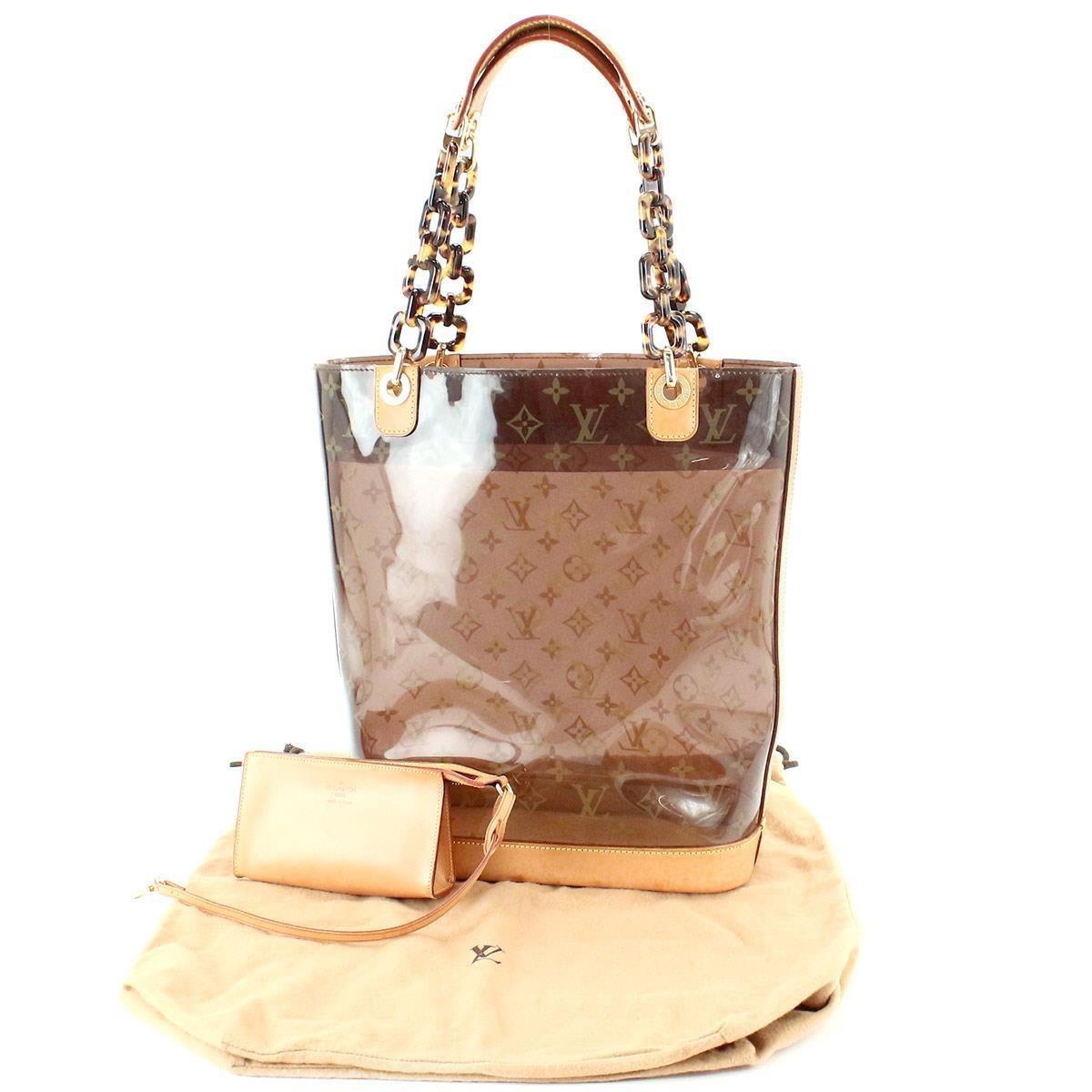 Louis Vuitton Leather Monogram Cabas Ambre Mm Tote Bag Vinyl Brown M92501 90043221.. - Lyst