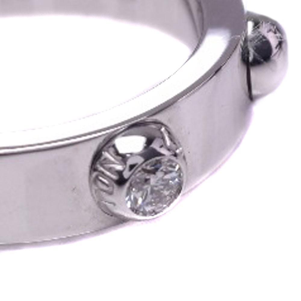 Louis Vuitton Diamond 18k White Gold Ring #11(jp Size) Women in Silver (Metallic) - Lyst