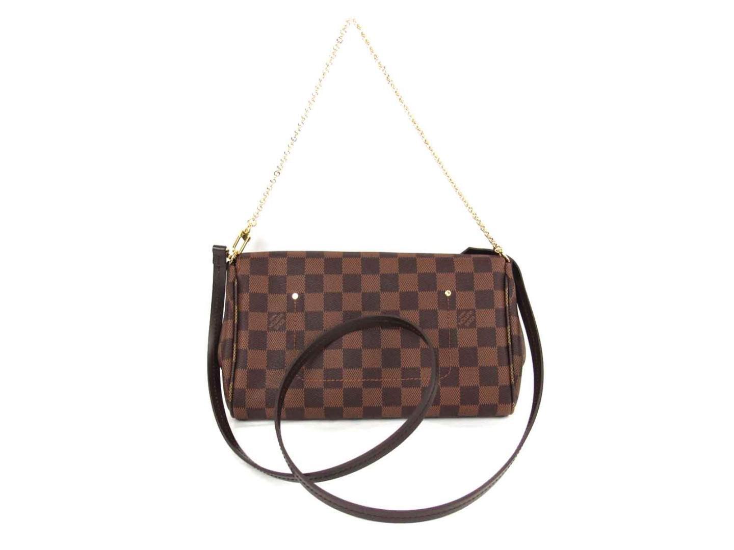 Louis Vuitton Favorite Mm 2way Shoulder Flap Bag N41129 Damier Canvas Ebene in Brown - Lyst