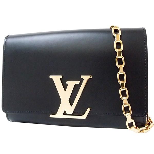 Louis Vuitton Louise Gm Calf-leather Black Clutch Bag Shoulder Bag [used] - Lyst