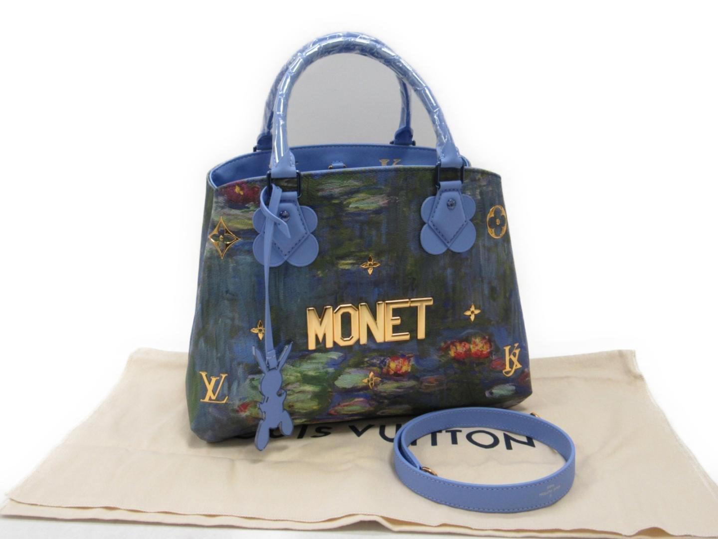 Louis Vuitton Monet Montaigne Mm 2way Handbag M43381 Pvcx Leather Multicolor in Blue - Lyst