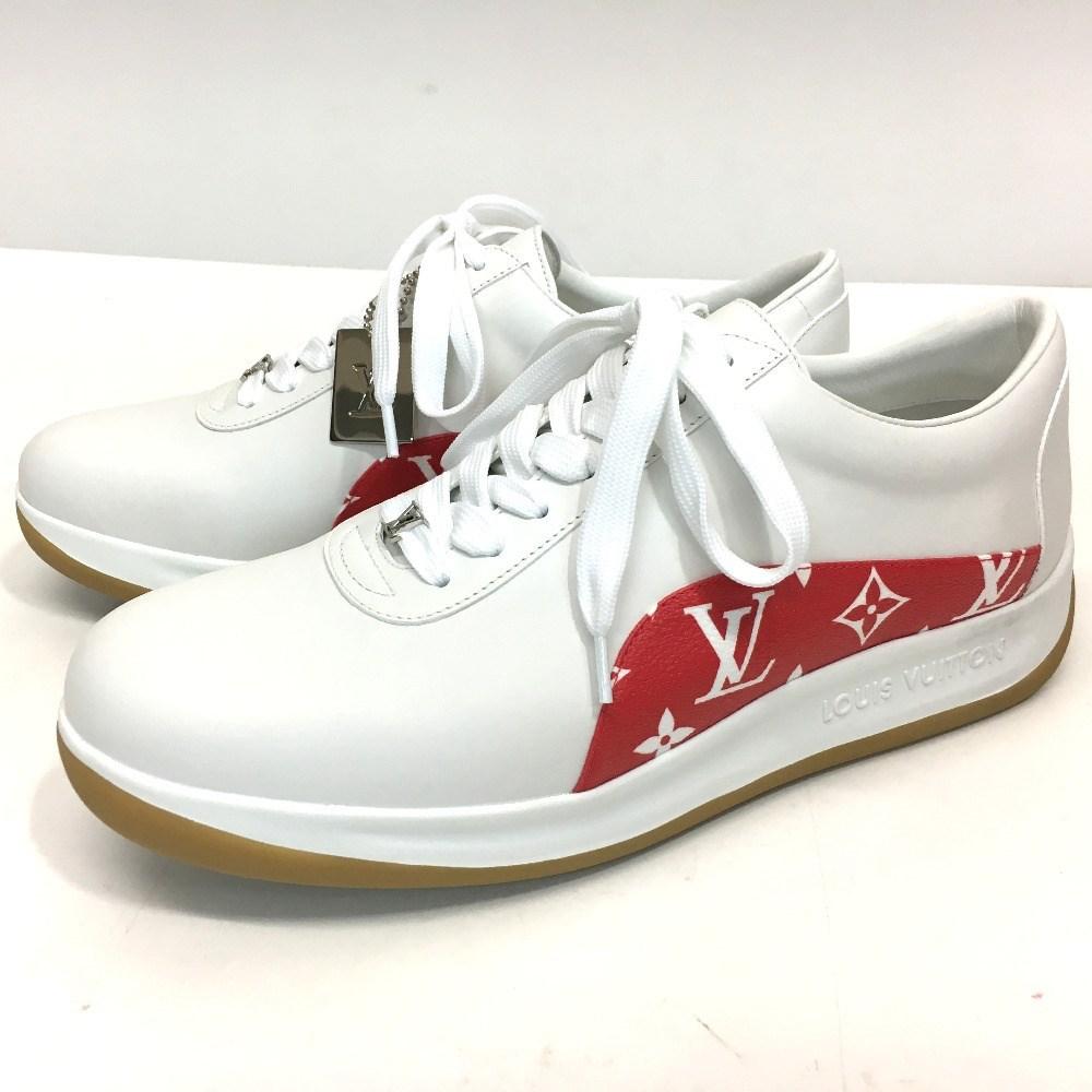 Louis Vuitton Leather Unused!! ×supreme 17aw Supreme Monogram Sport Sneaker in Red - Lyst