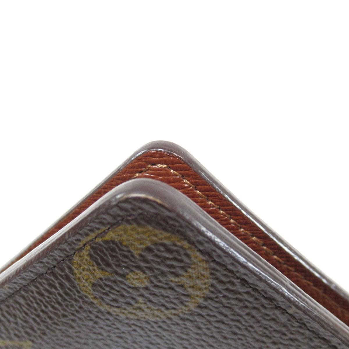 Louis Vuitton Monogram Canvas Bifold Wallet With Coin Pocket M61675 Porutofoiyu Marco in Brown ...