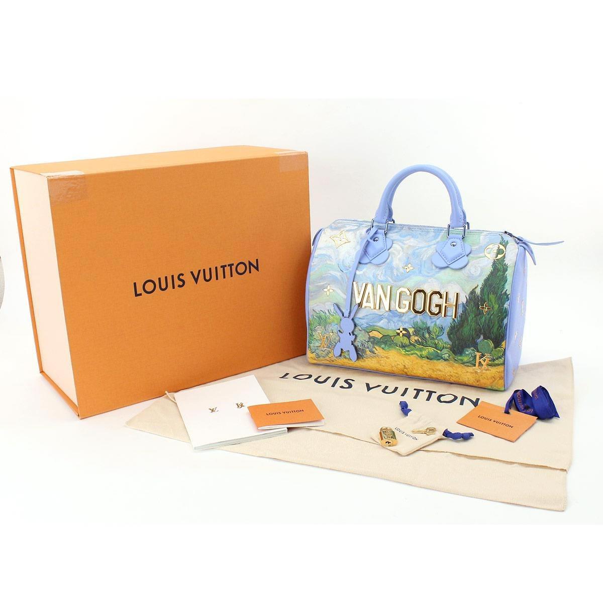 Pre-owned Louis Vuitton Jeff Koons Speedy Vincent Van Gogh Masters 30  Lavender Multicolor: | Selluxury