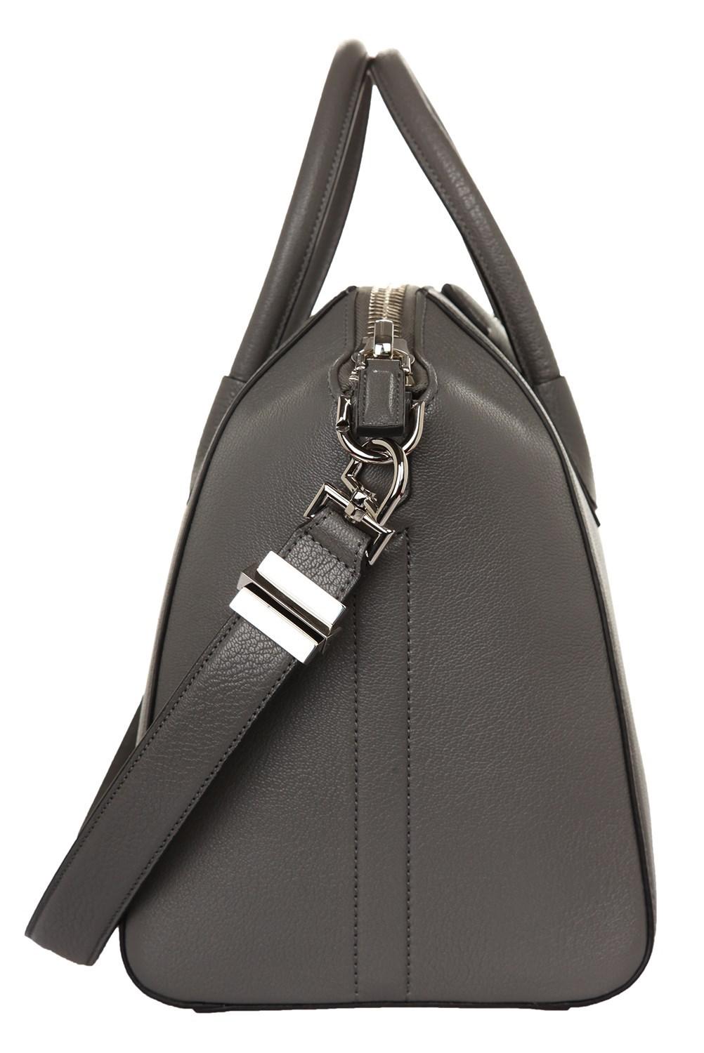 Givenchy Medium Antigona Bag In Grey Grained Leather in Gray - Lyst