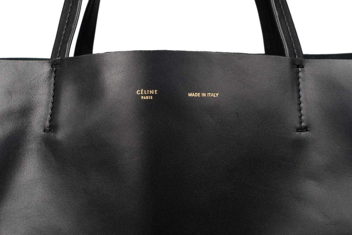 celine cabas tote black