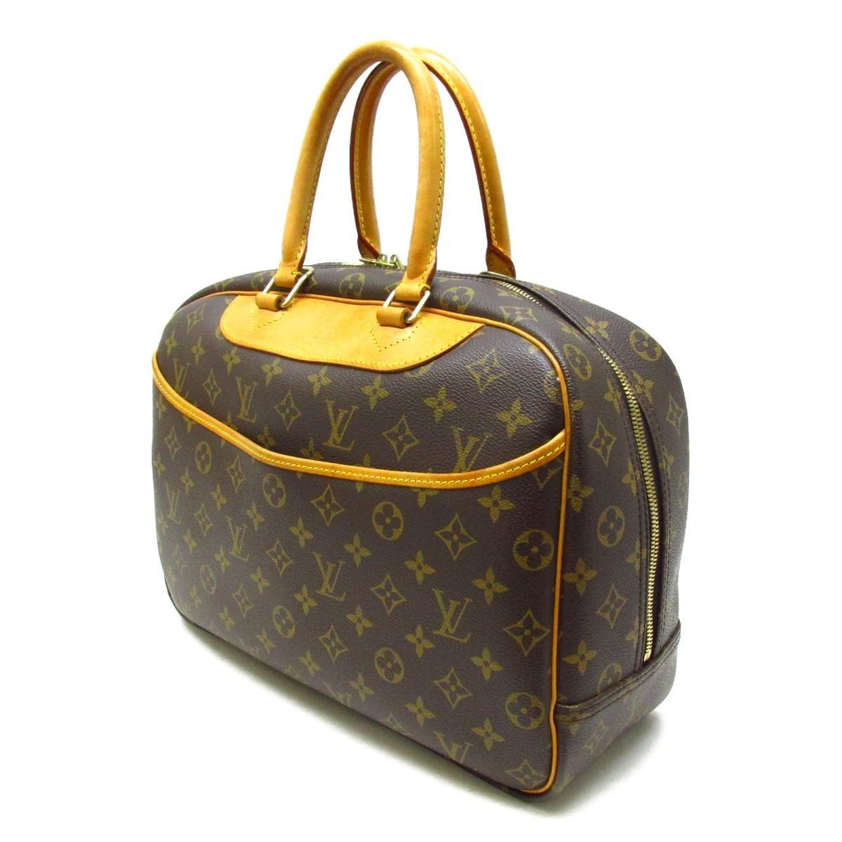 Louis Vuitton Auth Deauville Makeup Bag Hand Bag Monogram Used Vintage M47270 in Brown - Lyst