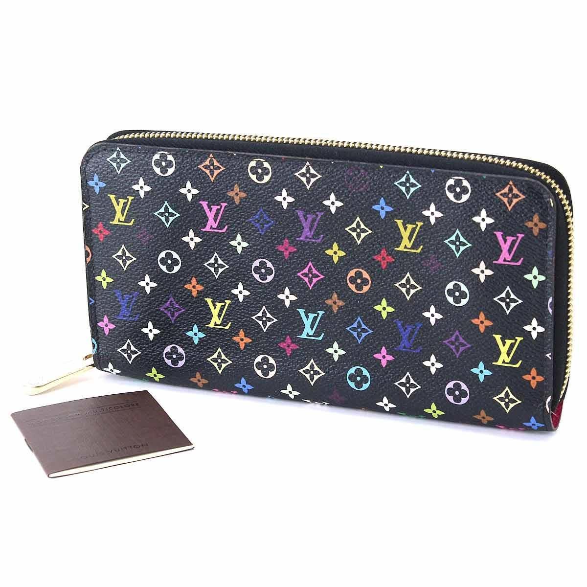 Louis Vuitton Monogram Multicolor Zipped Around Long Wallet M61876 90043459.. in Black - Lyst